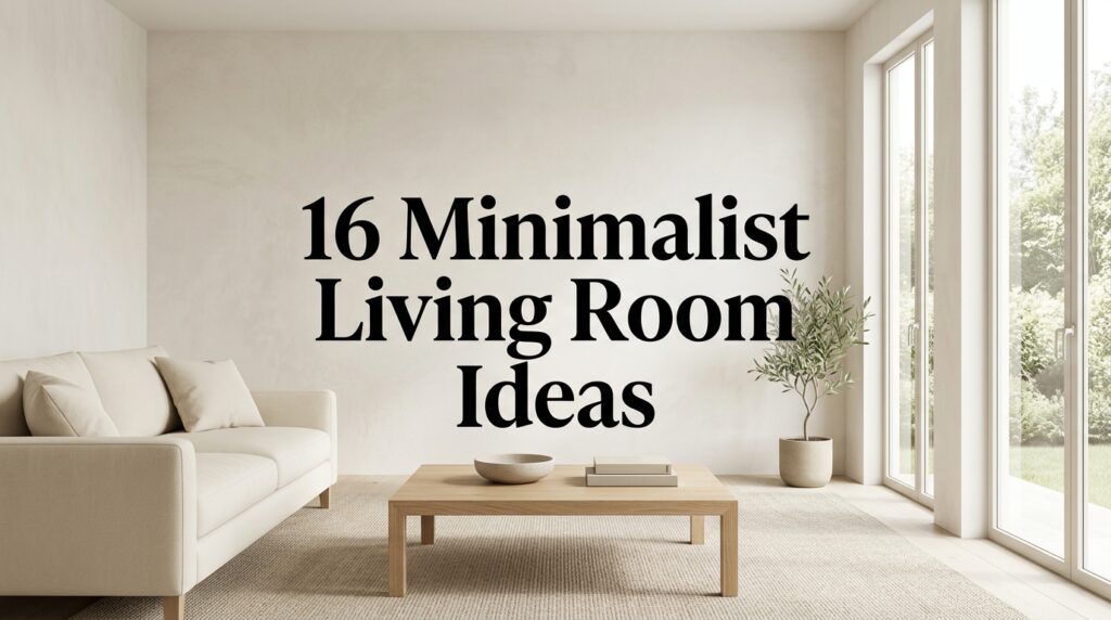 16 Minimalist Living Room Ideas for a Clean and Calm Look